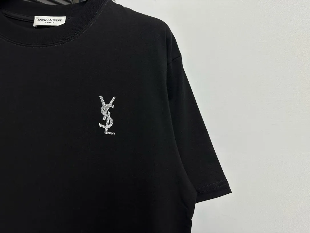 ￼ 【YSL】 25ss Classiclogo t Classic 260g ! ， ，os ， ， Same Style。 ：Black，White Size：XS-L